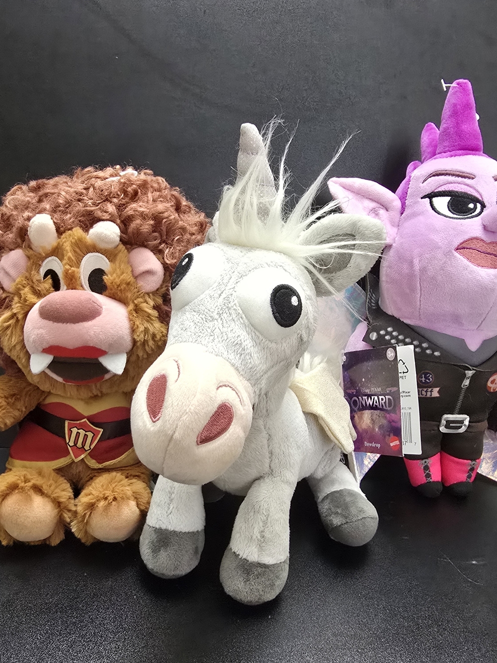 Disney Pixar Onward Plush Lot Manticore Unicorn Dewdrop NWT
